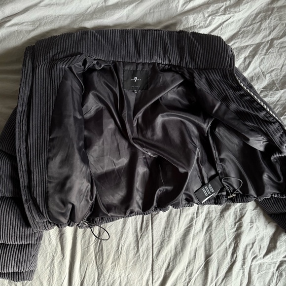 7 For All Mankind Corduroy Puffer Jacket size xs - Picture 5 of 5